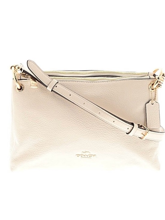 Coach Handbags - Coach Leather Crossbody in Ivory with Gold Hardware